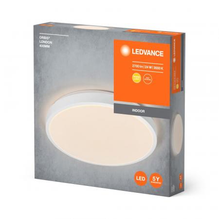 LEDVANCE Orbis LED-Deckenleuchte Orbis London 40cm 24W 830 Warmweißes Licht